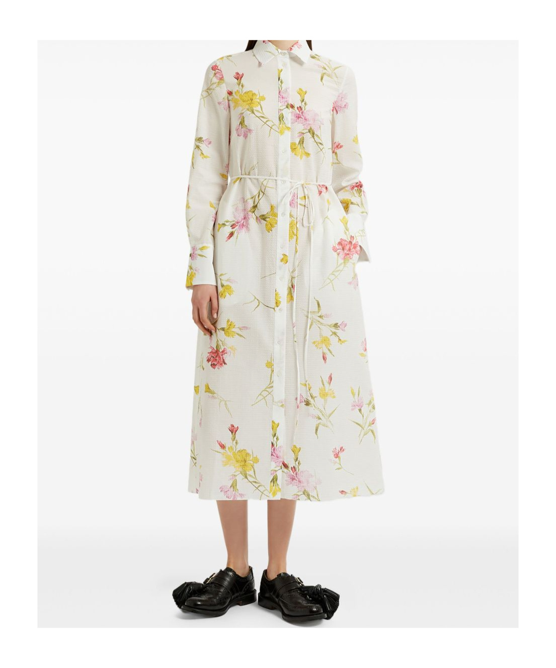 Shop Erdem Floral Shirt Dress