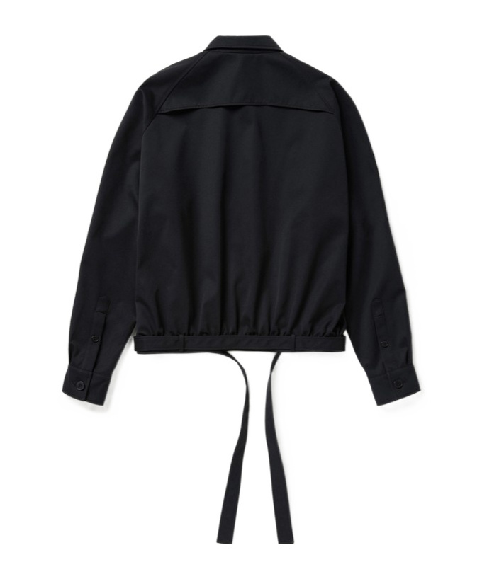 1989 Studio Dark Blue Short Trench Jacket In Blue