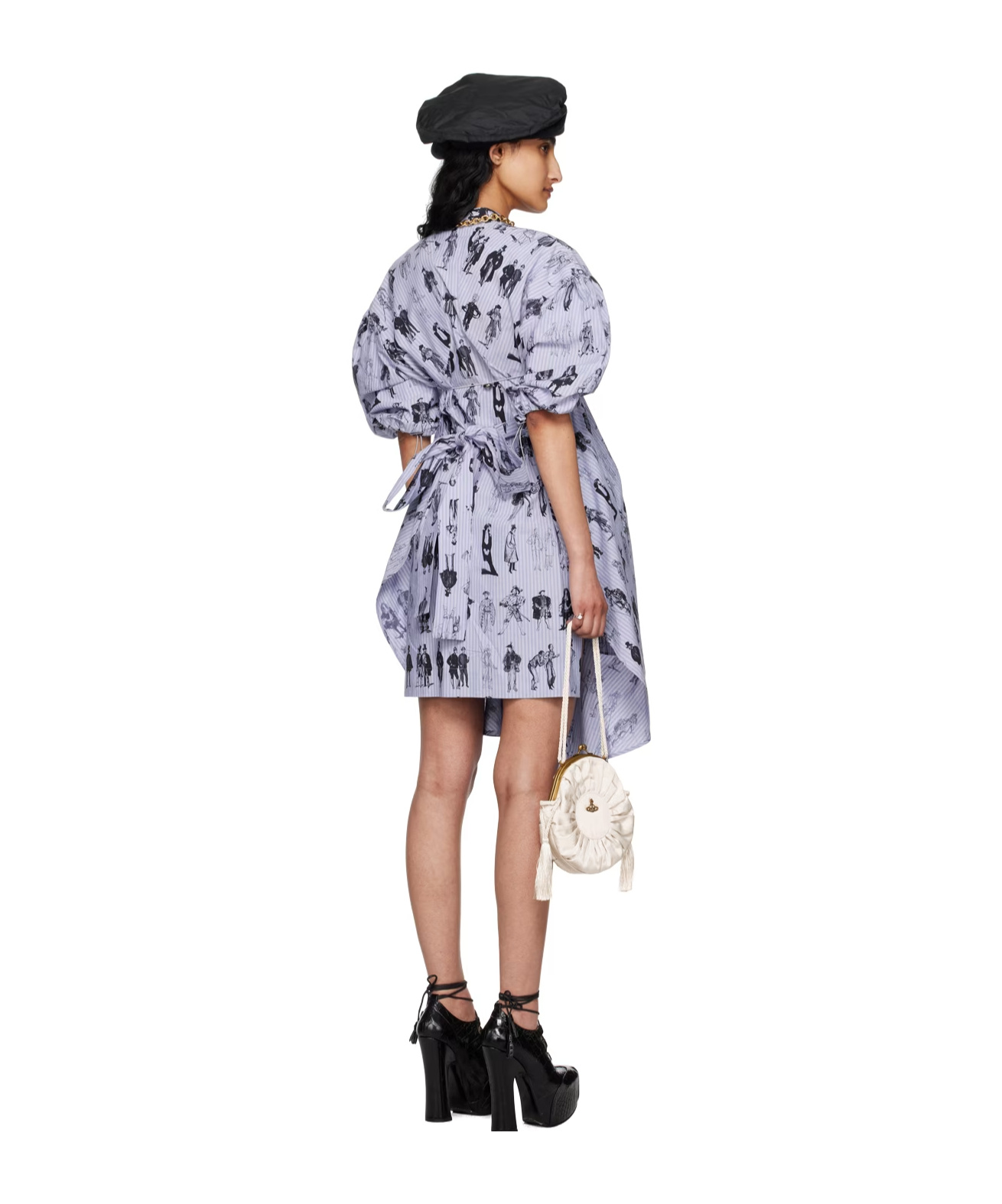 Vivienne Westwood Blue Cranbroune Midi Dress In Multicolor