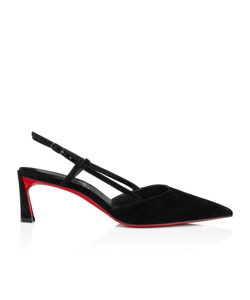Christian Louboutin Condoroline 55 Black Suede Pumps In Black
