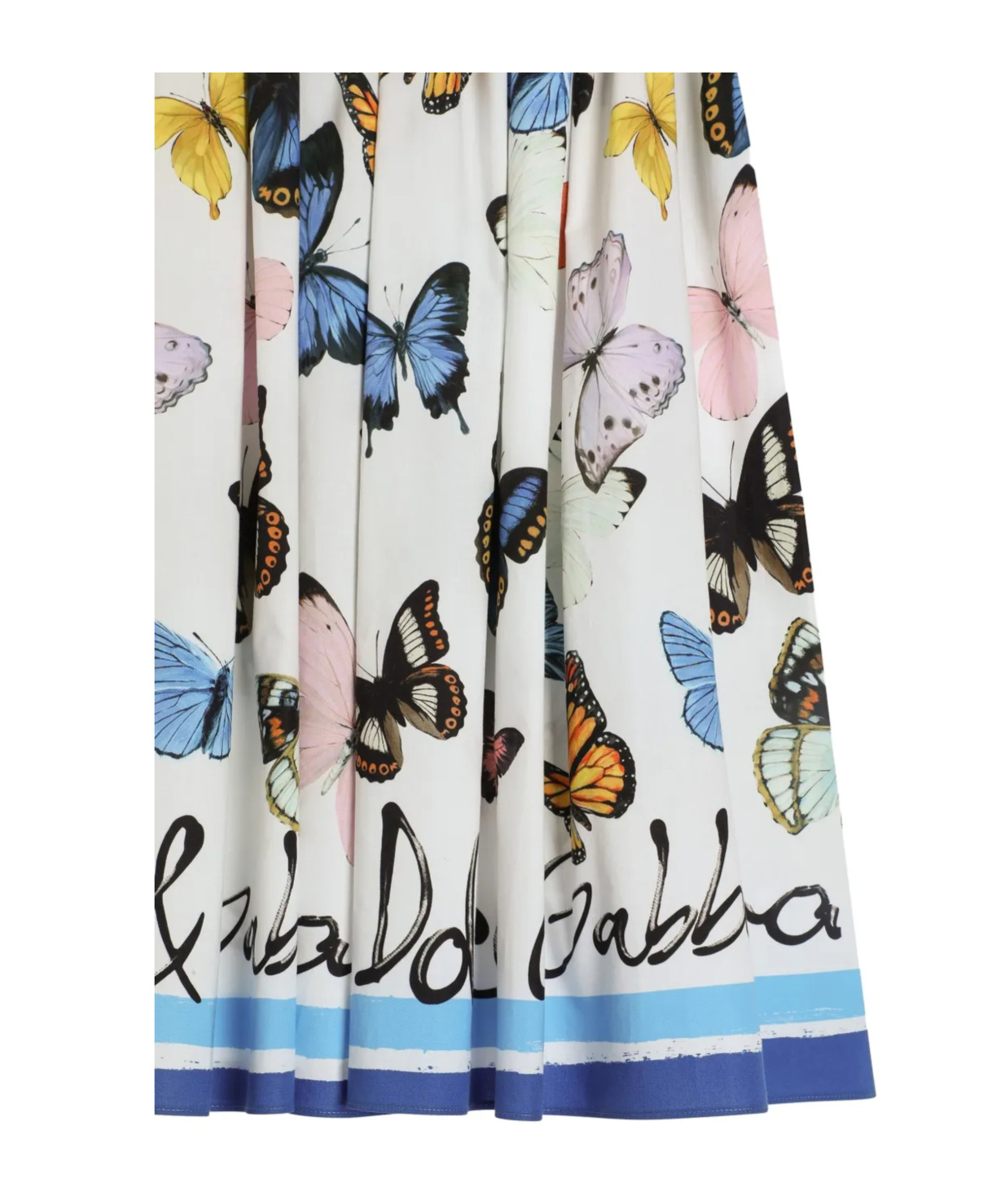 Dolce & Gabbana Graphic-print Midi Skirt In White