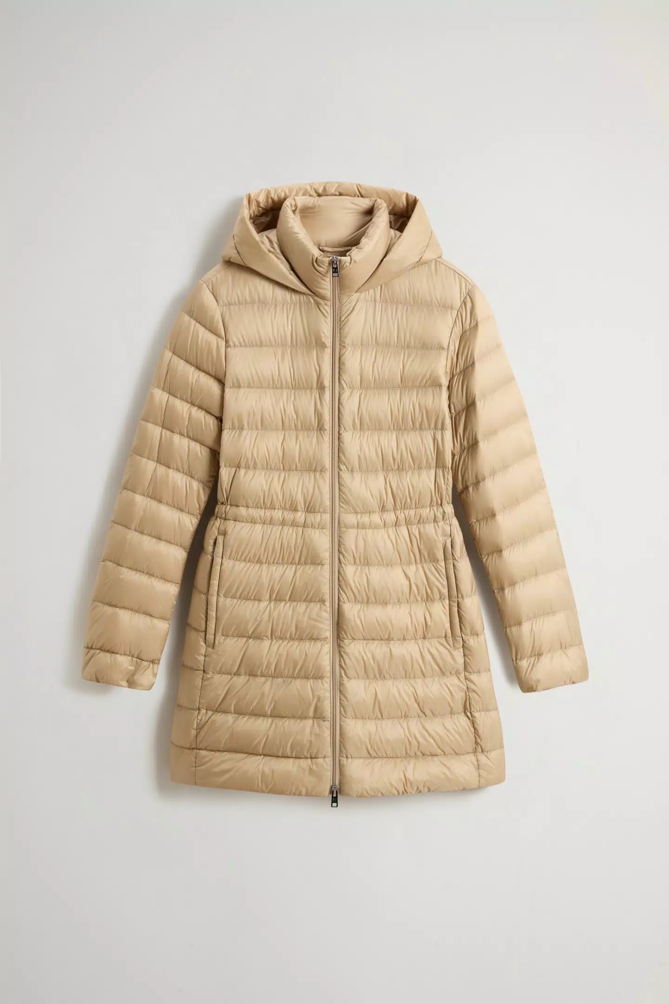 Woolrich Authentic Parka Coat In Neutral