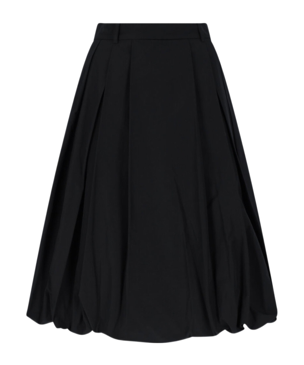 Dunst Pleated Midi Skirt In Black