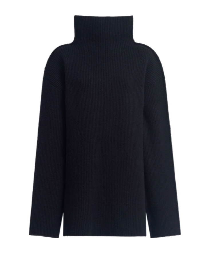 Marni High Neck Jumper In Black