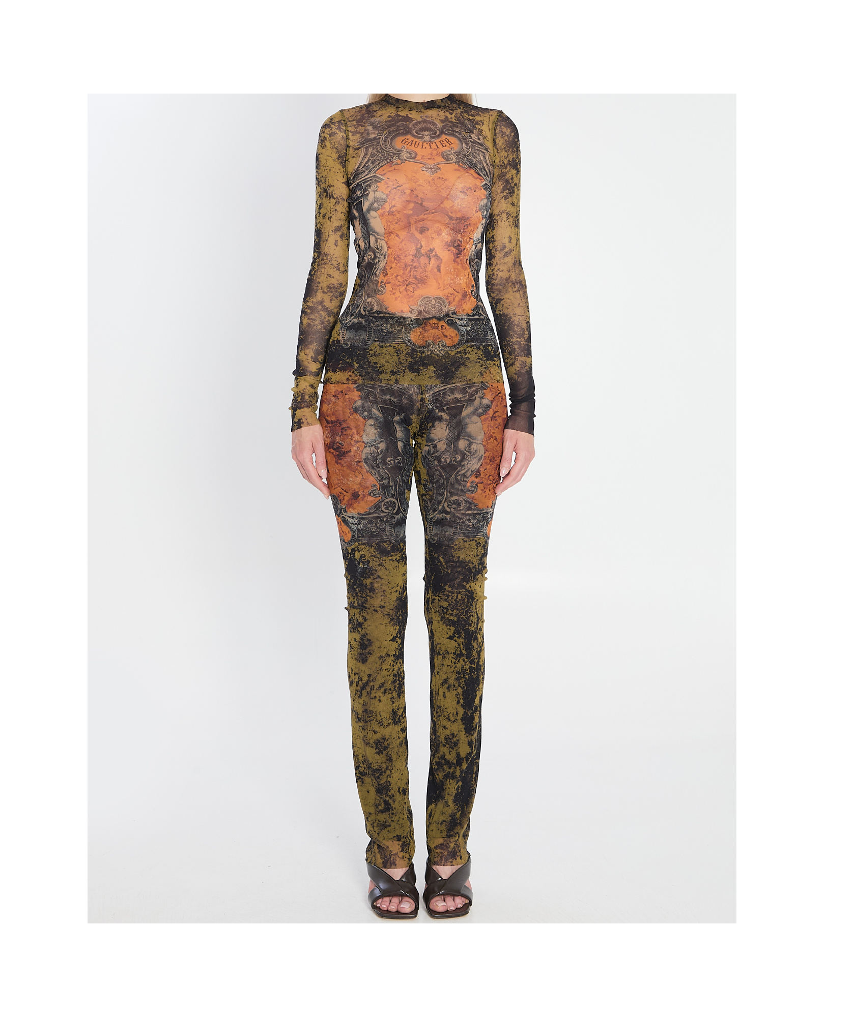 Jean Paul Gaultier Printed Tops In Multi