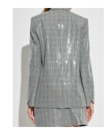 Zadig & Voltaire Sequined Blazer In Gray