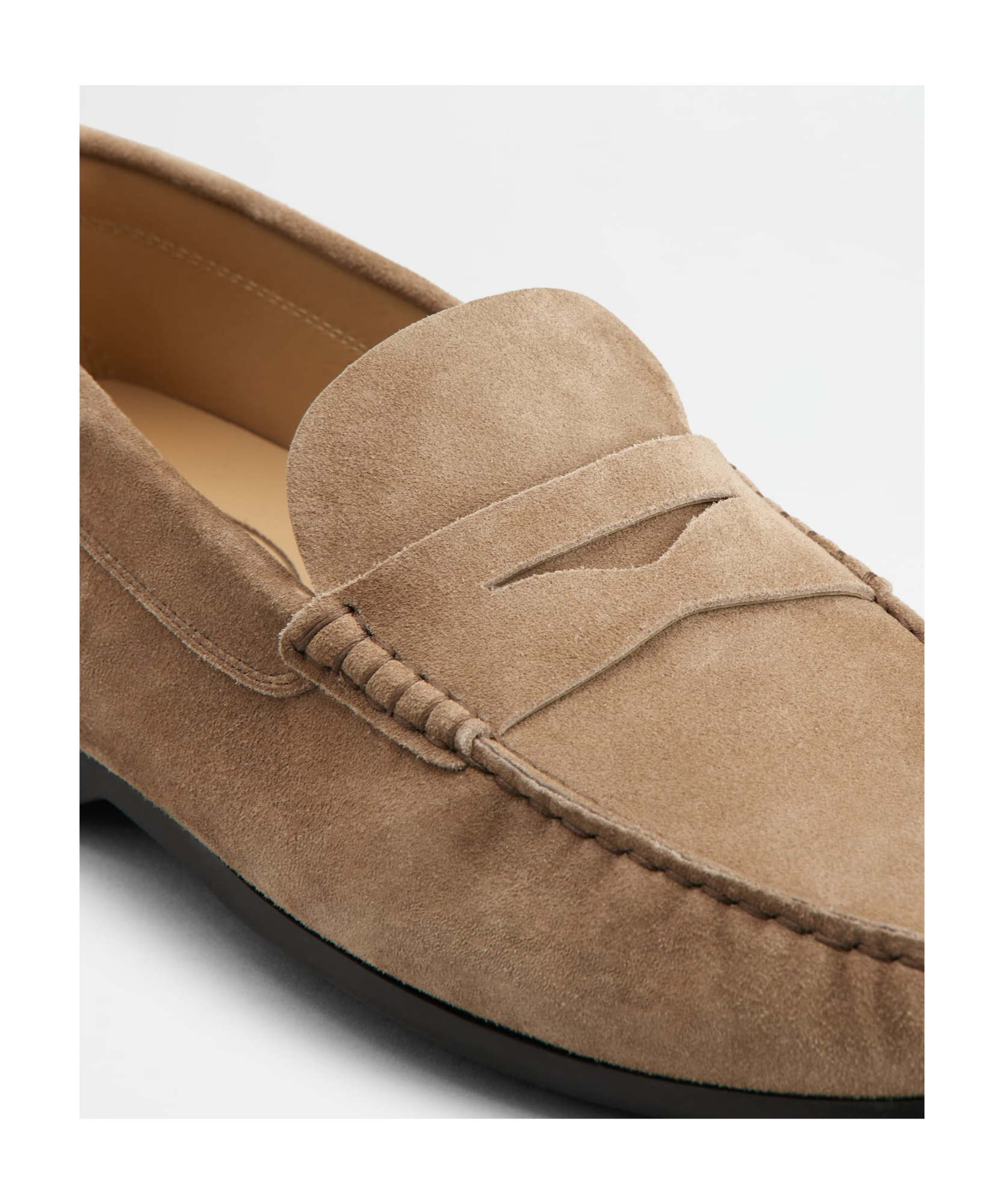 Tod's Men's Suede Penny Loafers In Brown