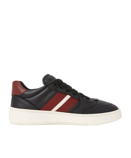 Shop Bally Laced Sneakers In Black