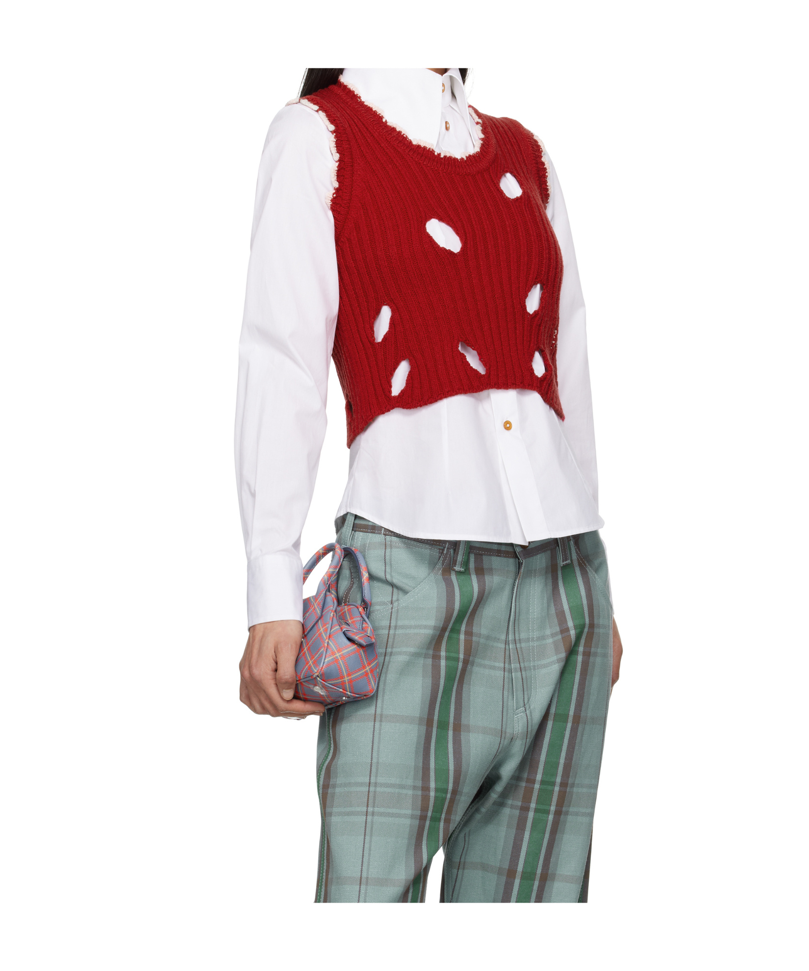 Vivienne Westwood Red Slash Tank Top In Red