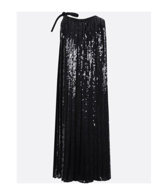 Prada Pleated Short Skirt In Black