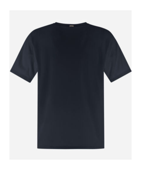 Herno Short-sleeved Crewneck T-shirt In Black