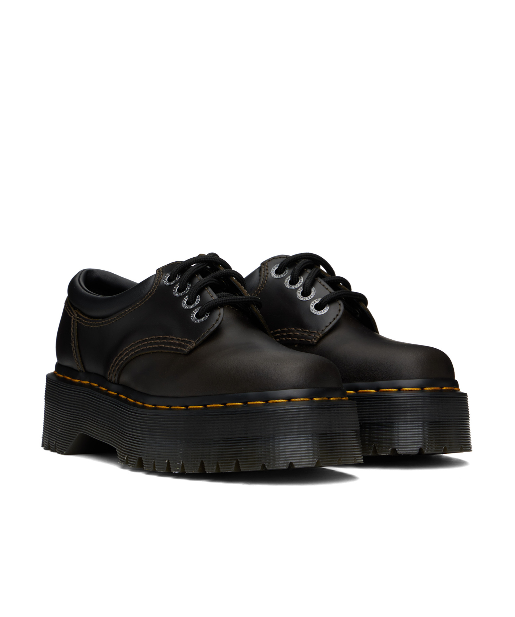 Dr. Martens Black 1461 Quad Oxfords In Black
