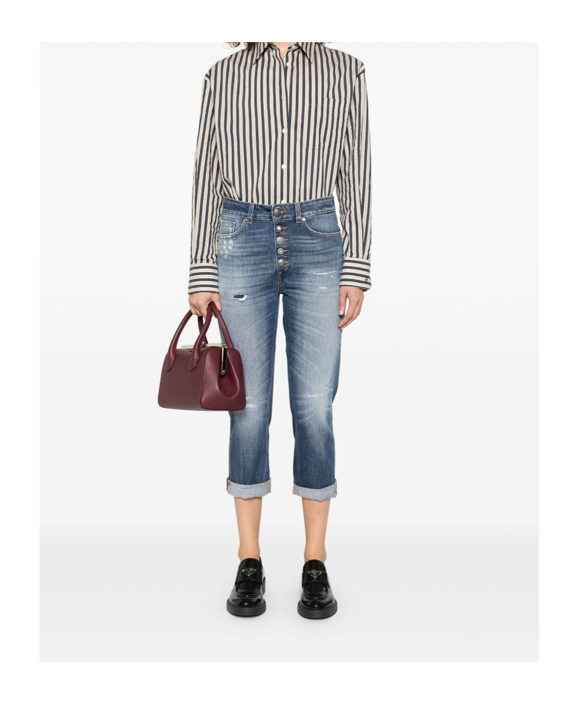 Dondup Koons Gioiello Jeans In Blue Denim In Blue