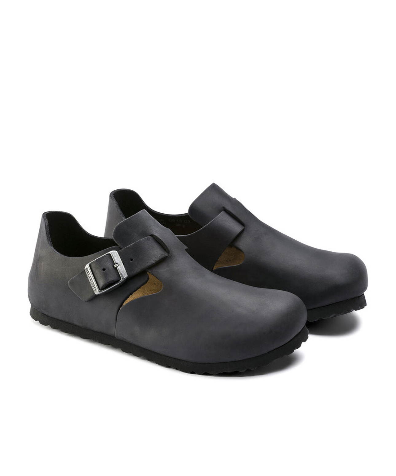 Birkenstock London Suede Clogs In Black