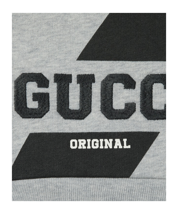GUCCI GUCCI KIDS LOGO EMBROIDERED ZIP-UP HOODIE