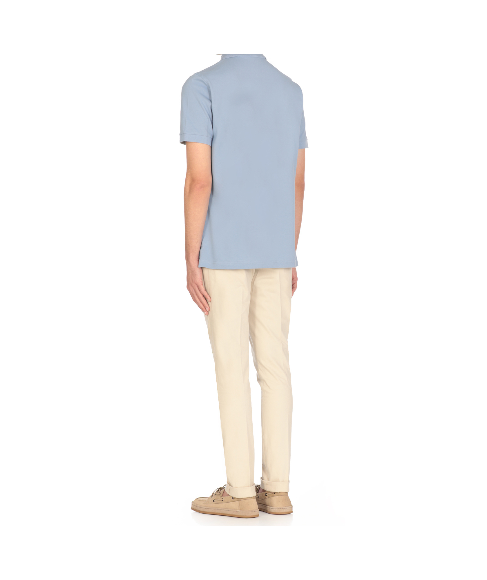 Fay Logo-embroidered Polo Shirt In Blue