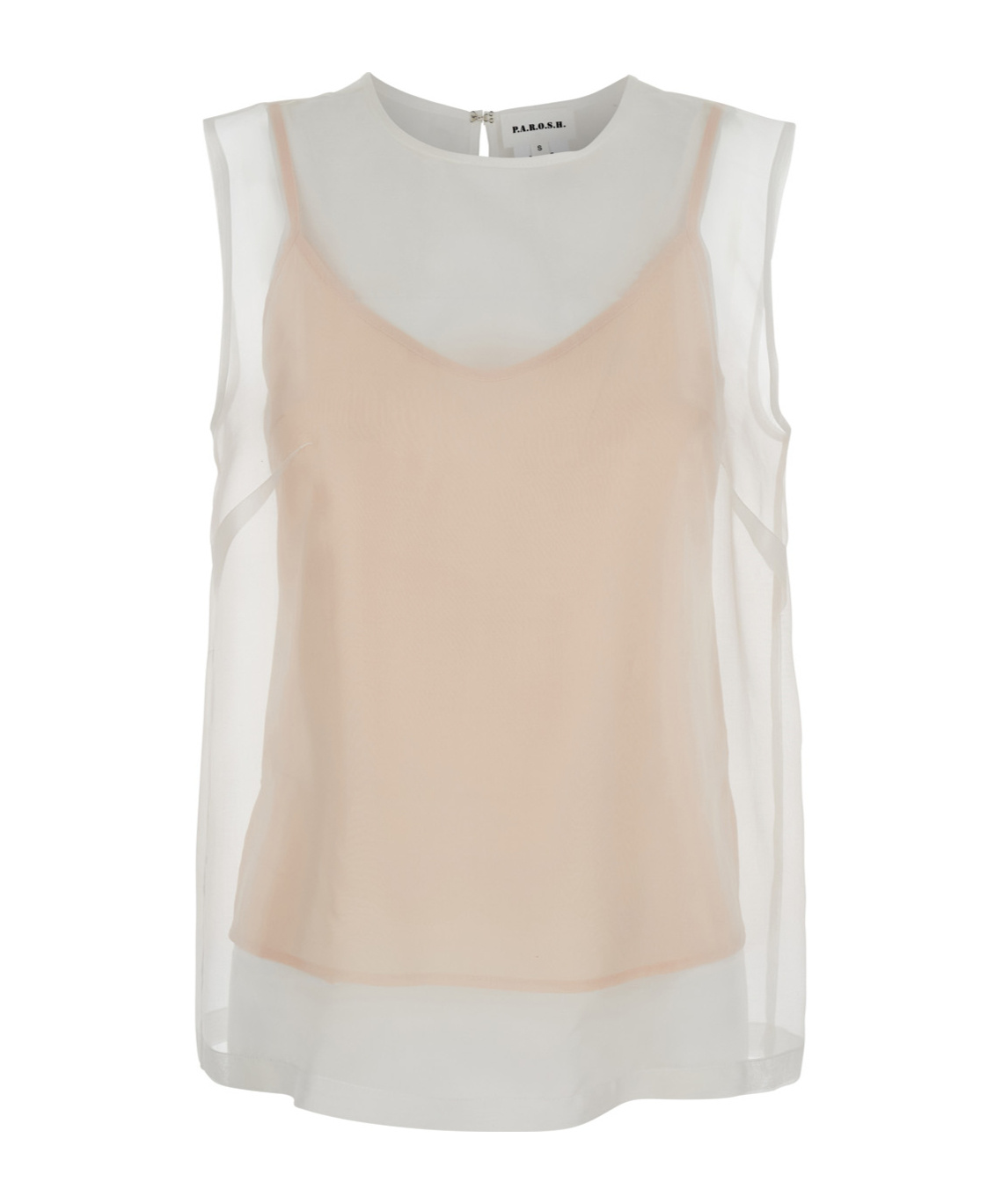 Shop P.a.r.o.s.h Semi-sheer T-shirt In Light Pink