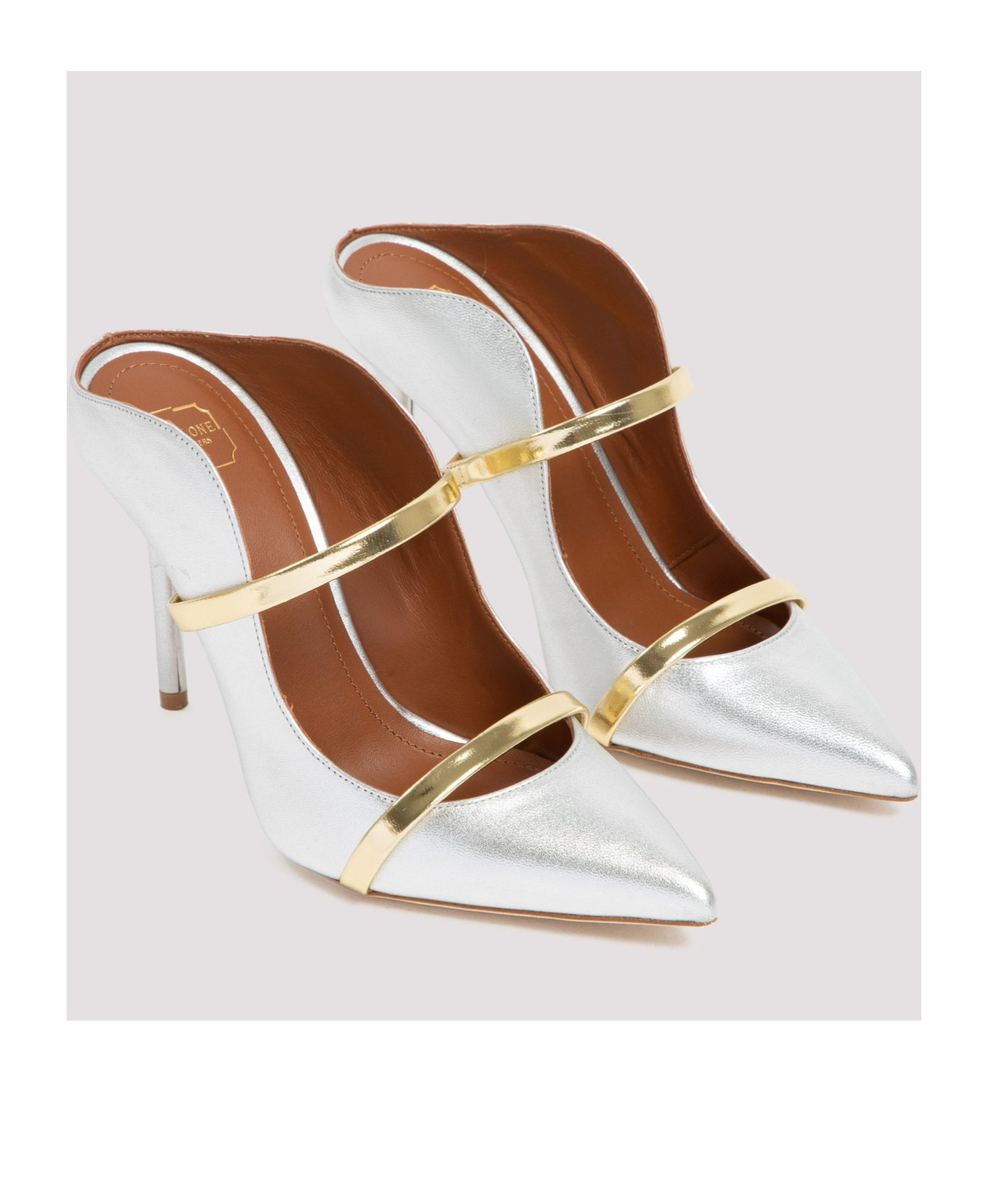 Malone Souliers Pointed High-heeled Sandals In White