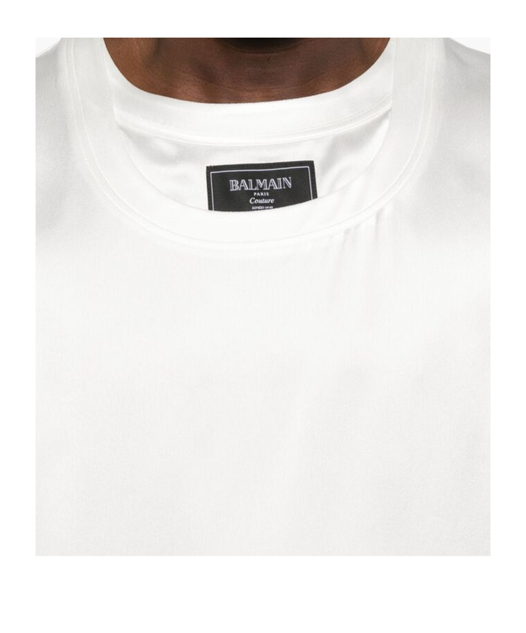 Balmain Sleeveless Vest In White