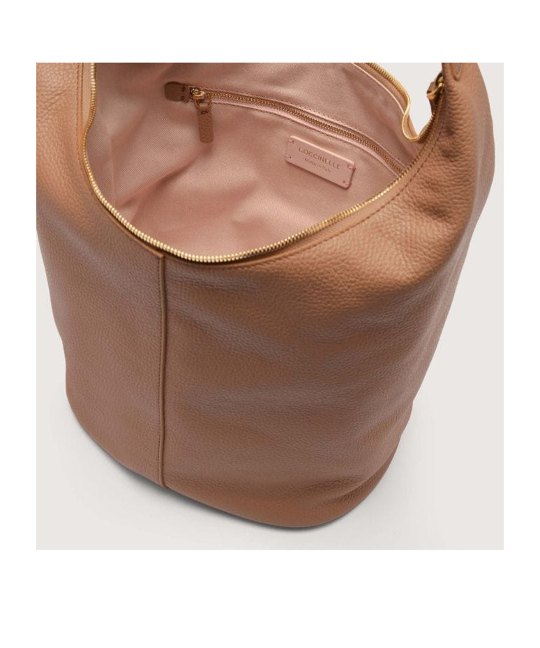 Coccinelle Fernanda Large Shoulder Bag In Brown