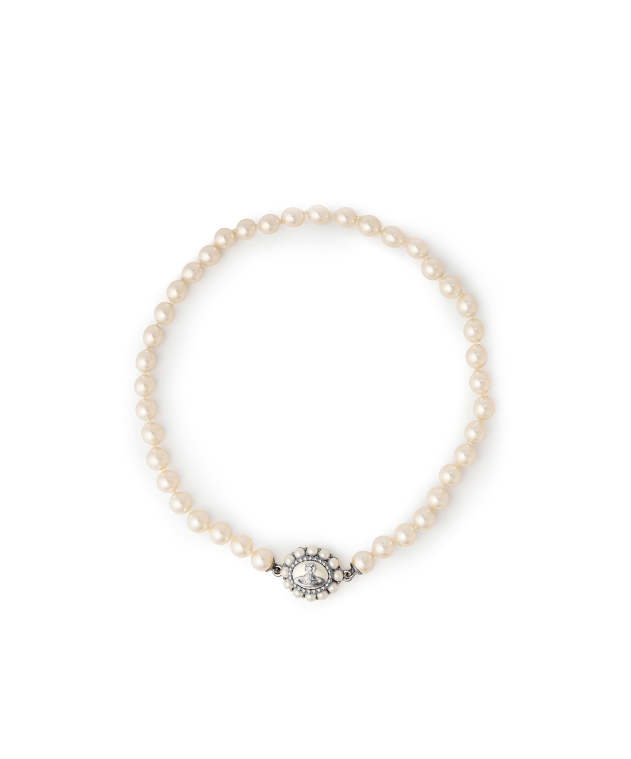 Vivienne Westwood Amaya Orb Faux Pearl Necklace In White