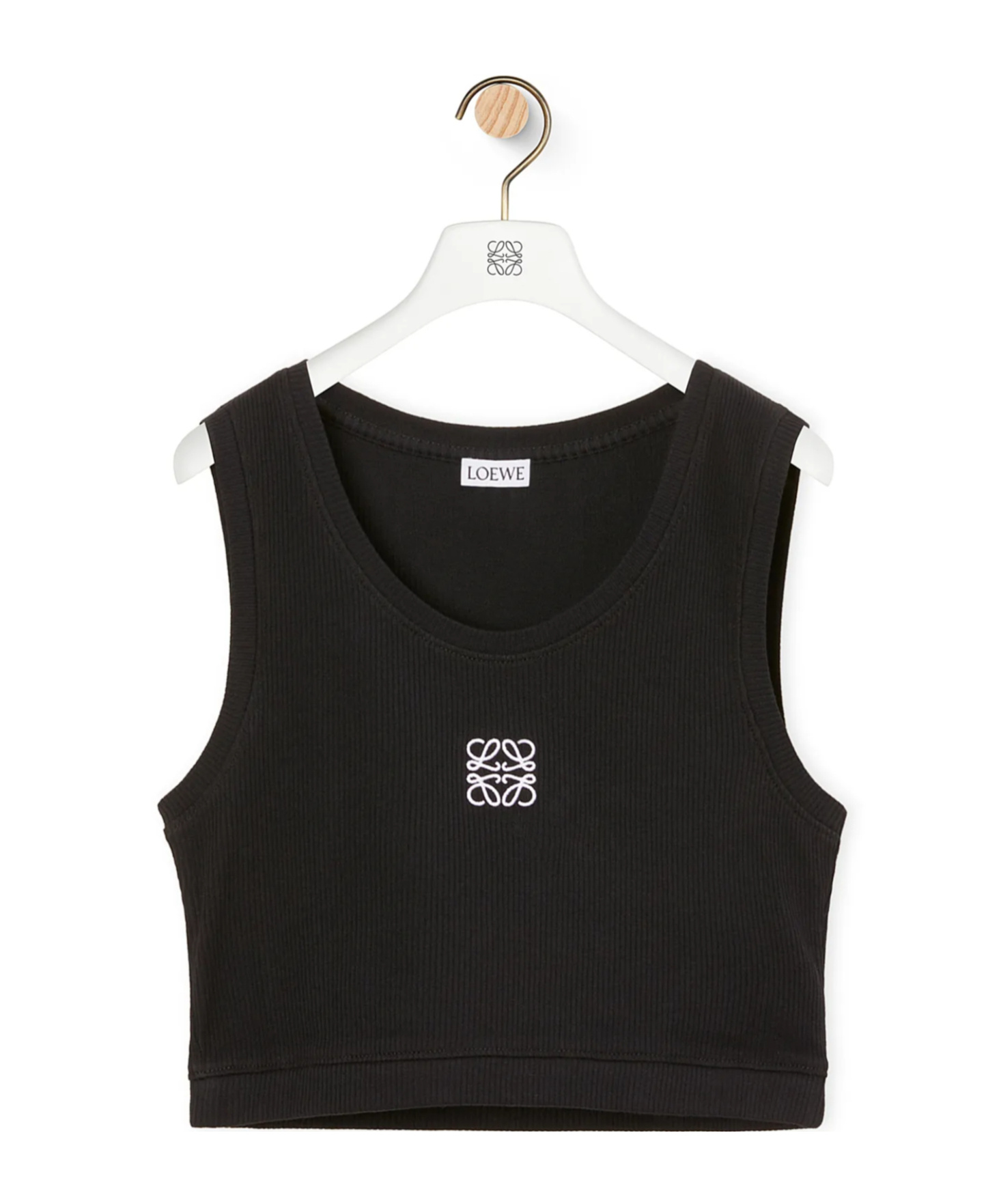 LOEWE CROPPED ANAGRAM TANK TOP IN COTTON