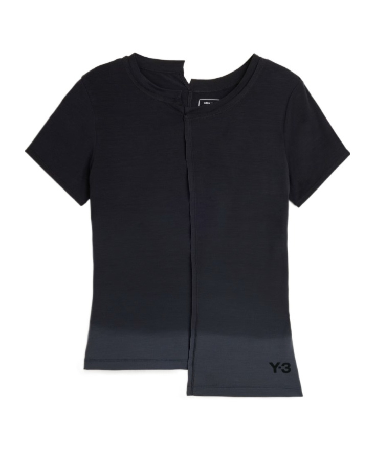 Y-3 Dip Dye Fitted T-shirt In Black