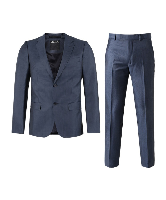 Zegna Men's Wool And Linen Jacket In Blue