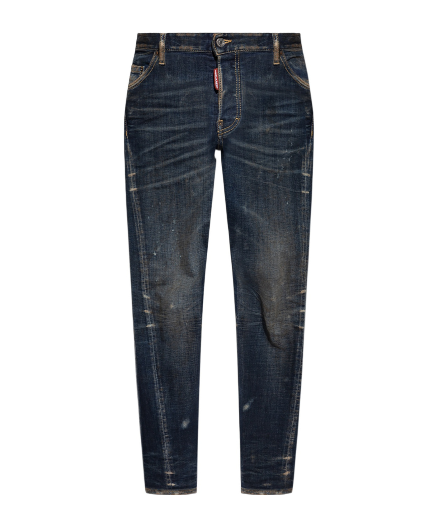 Dsquared2 Distressed-effect Cotton Jeans In Black