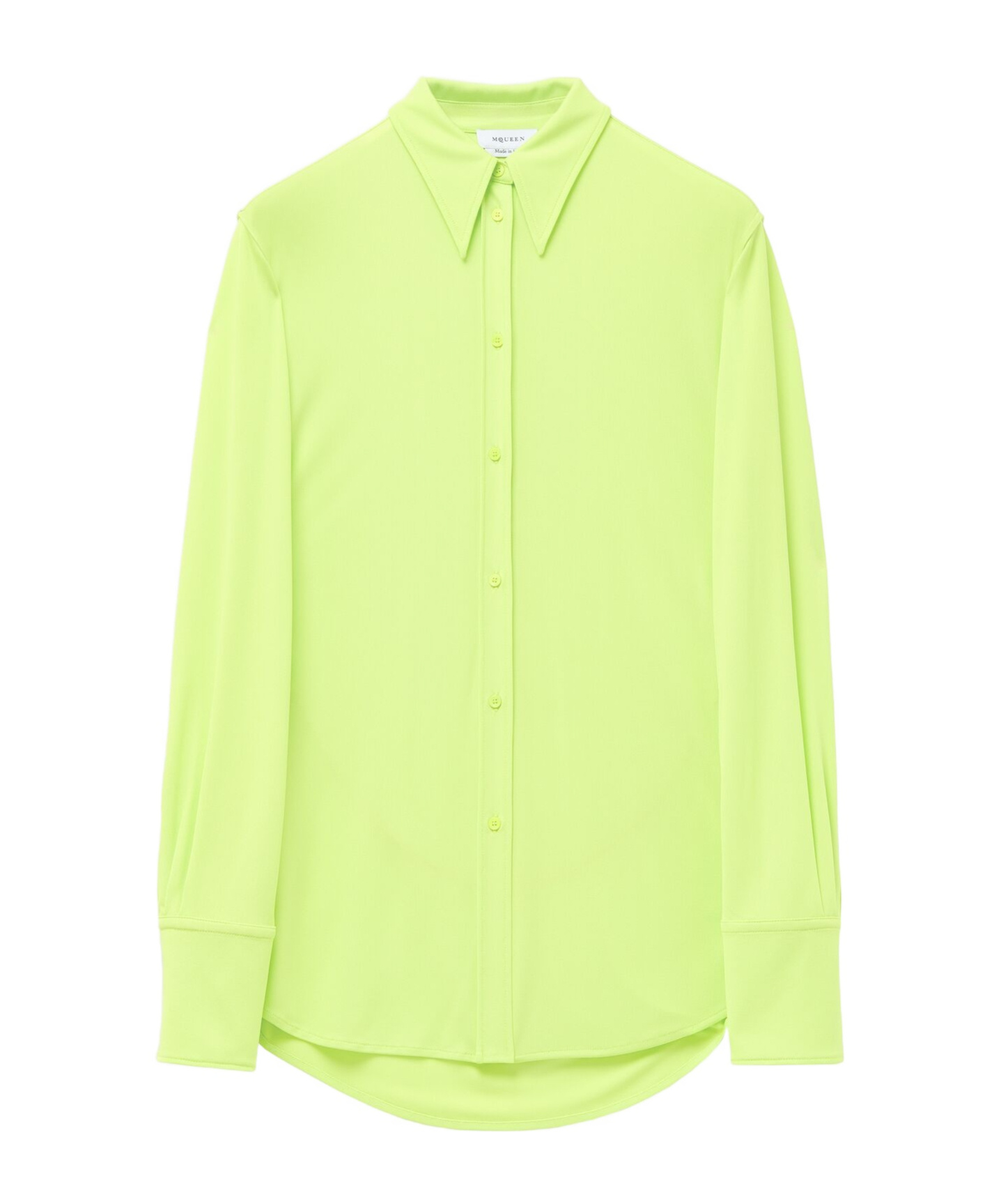 Alexander Mcqueen Long-sleeved Shirt In Yellow