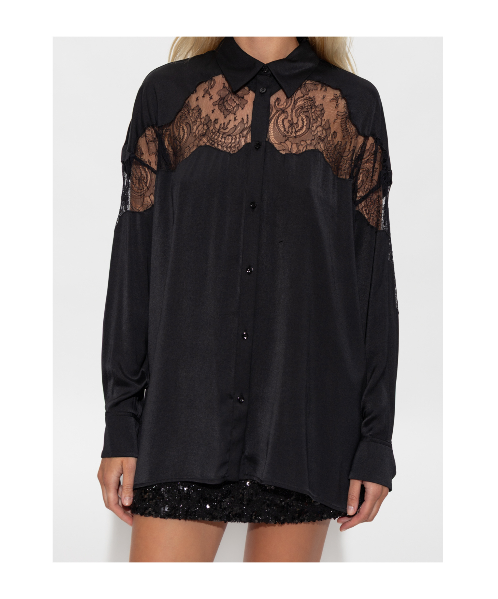 Iro Long-sleeved Shirt In Black