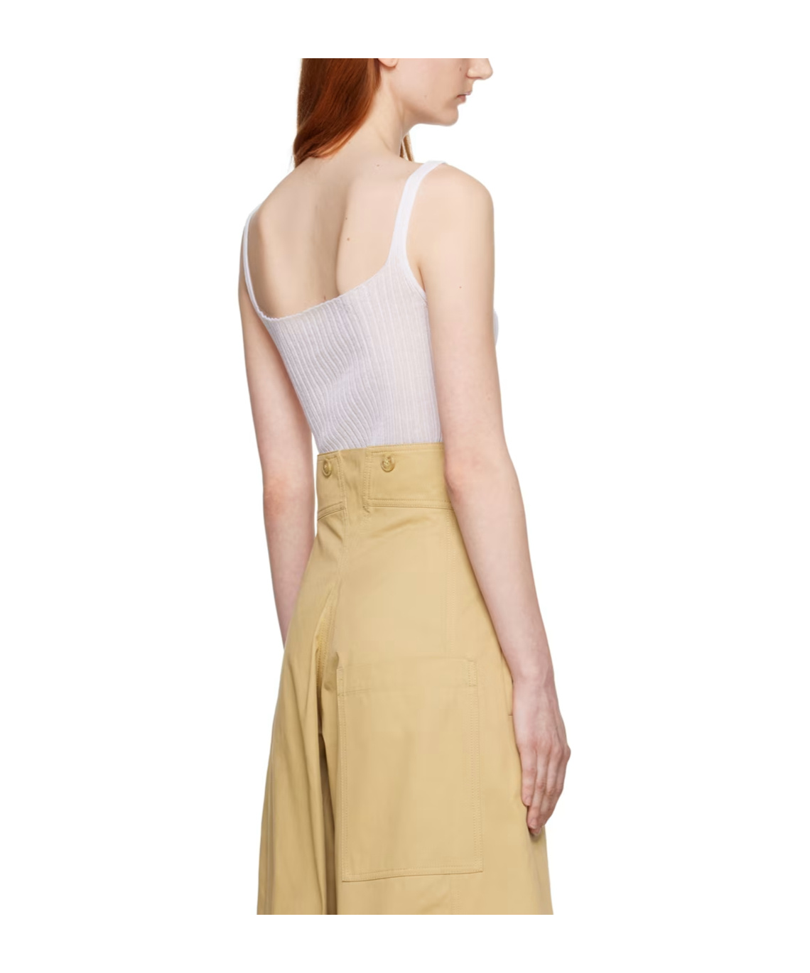 QUIRA RIB KNITTED HALTER VEST