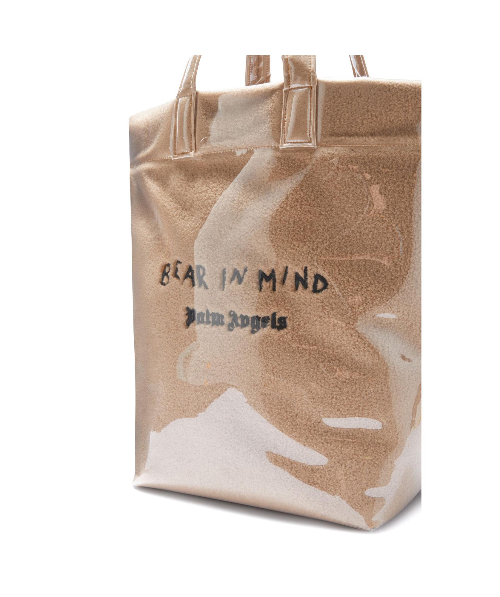 Palm Angels Bear In Mind Tote Bag In Nude