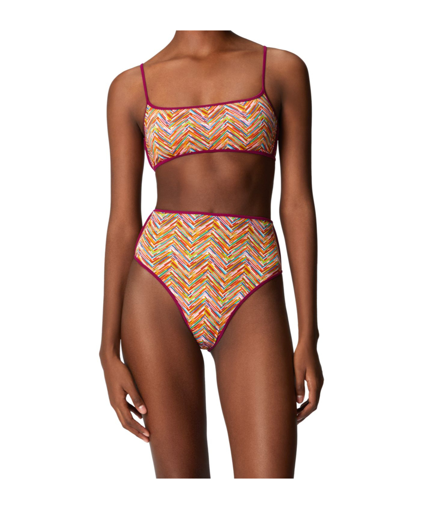 Shop Missoni Reversible Bikini In Multicolor