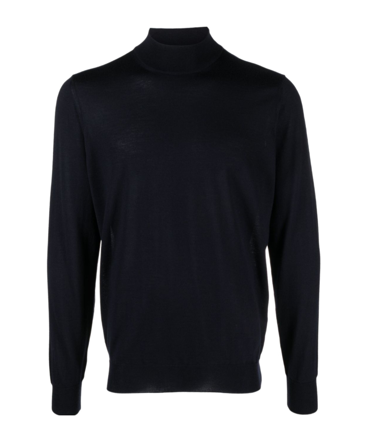 Drumohr High Neck Merino Wool Sweater In Black