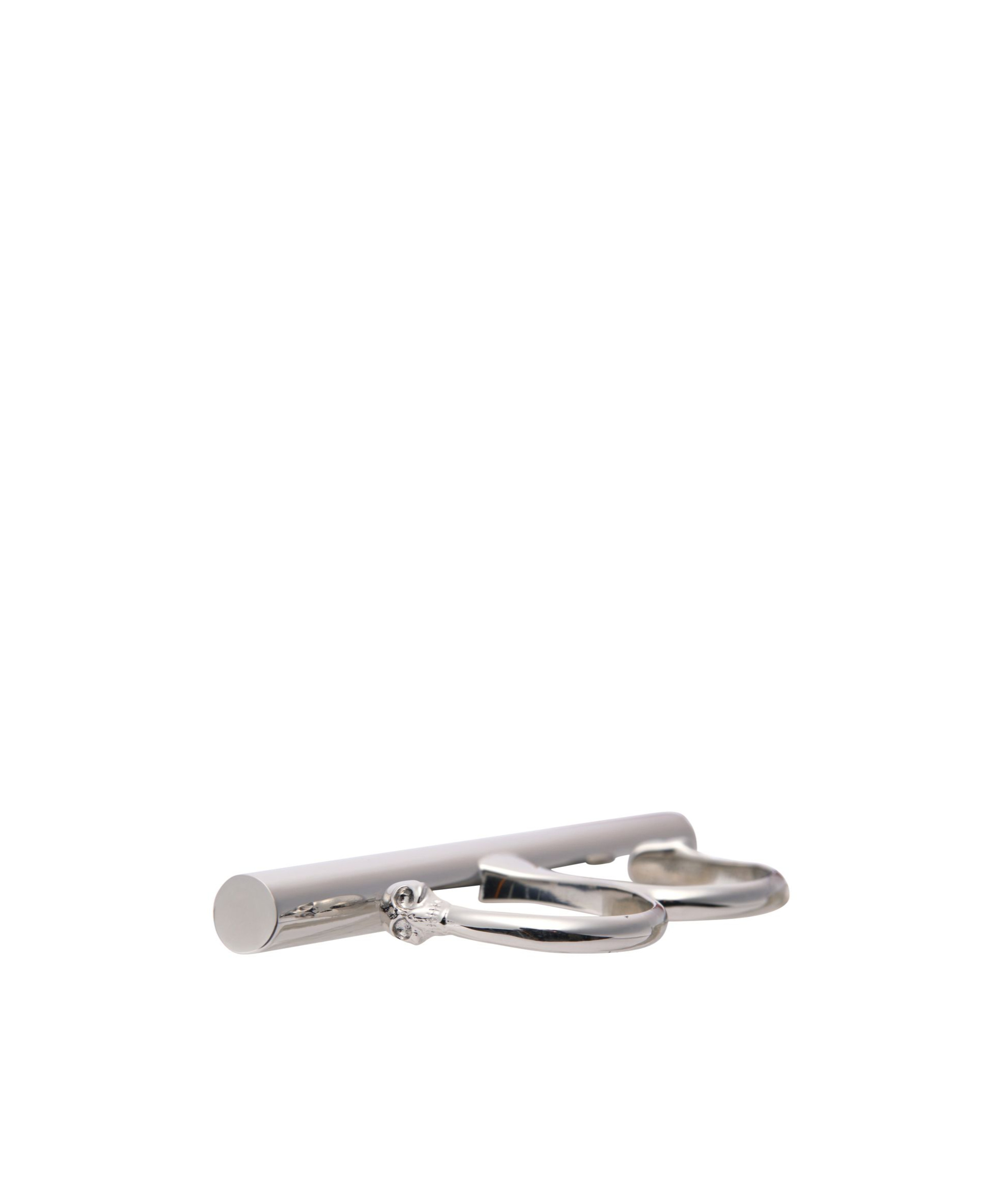 Alexander Mcqueen Cross-bar Ring In Silver