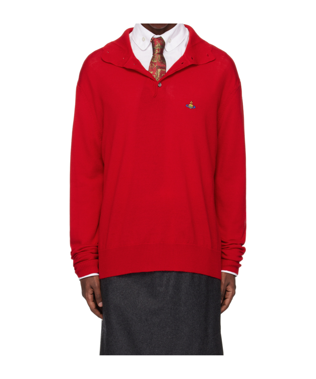 Vivienne Westwood High-neck Sweater In Red