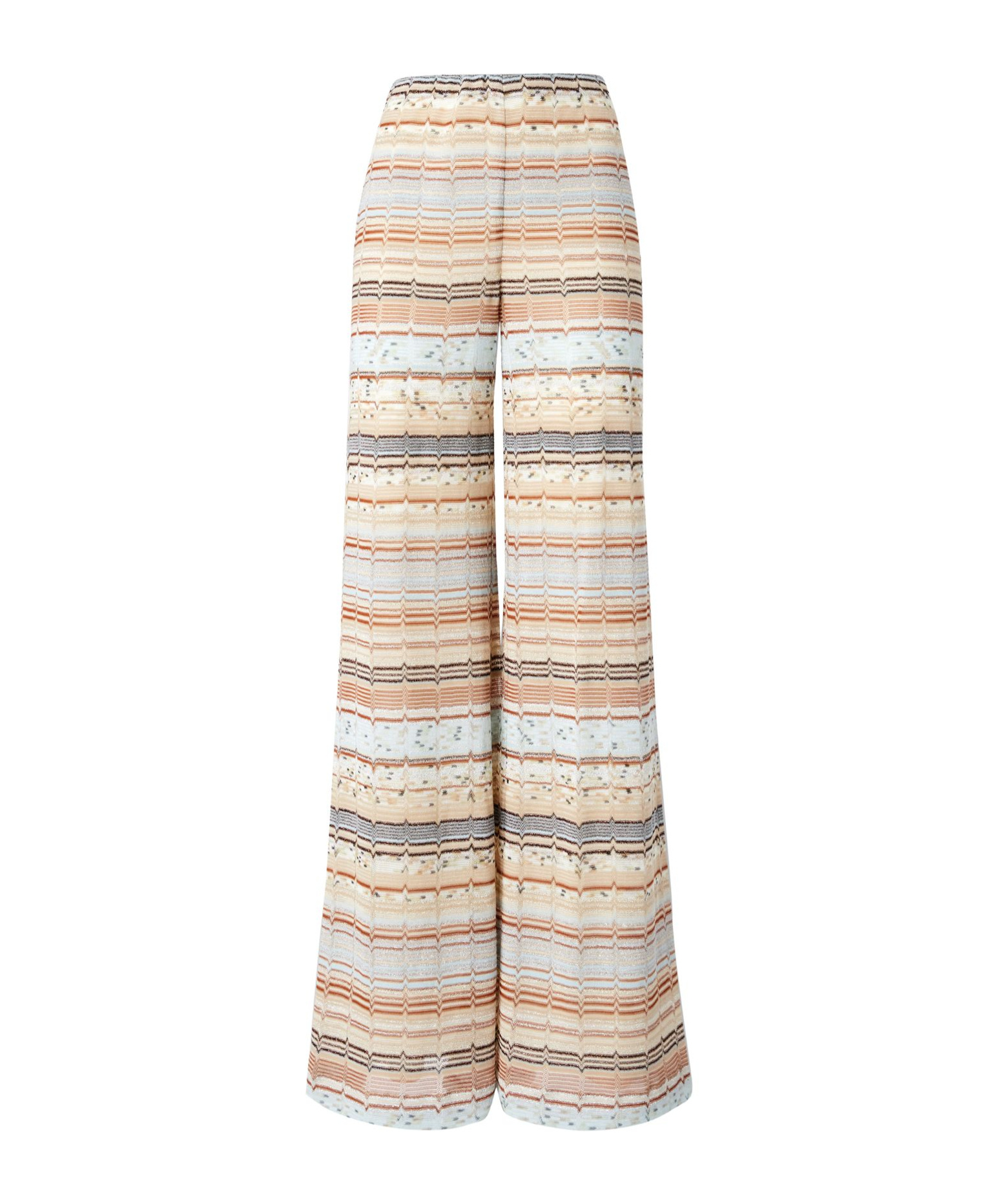 Shop Missoni Wide-leg Casual Pants In Nude