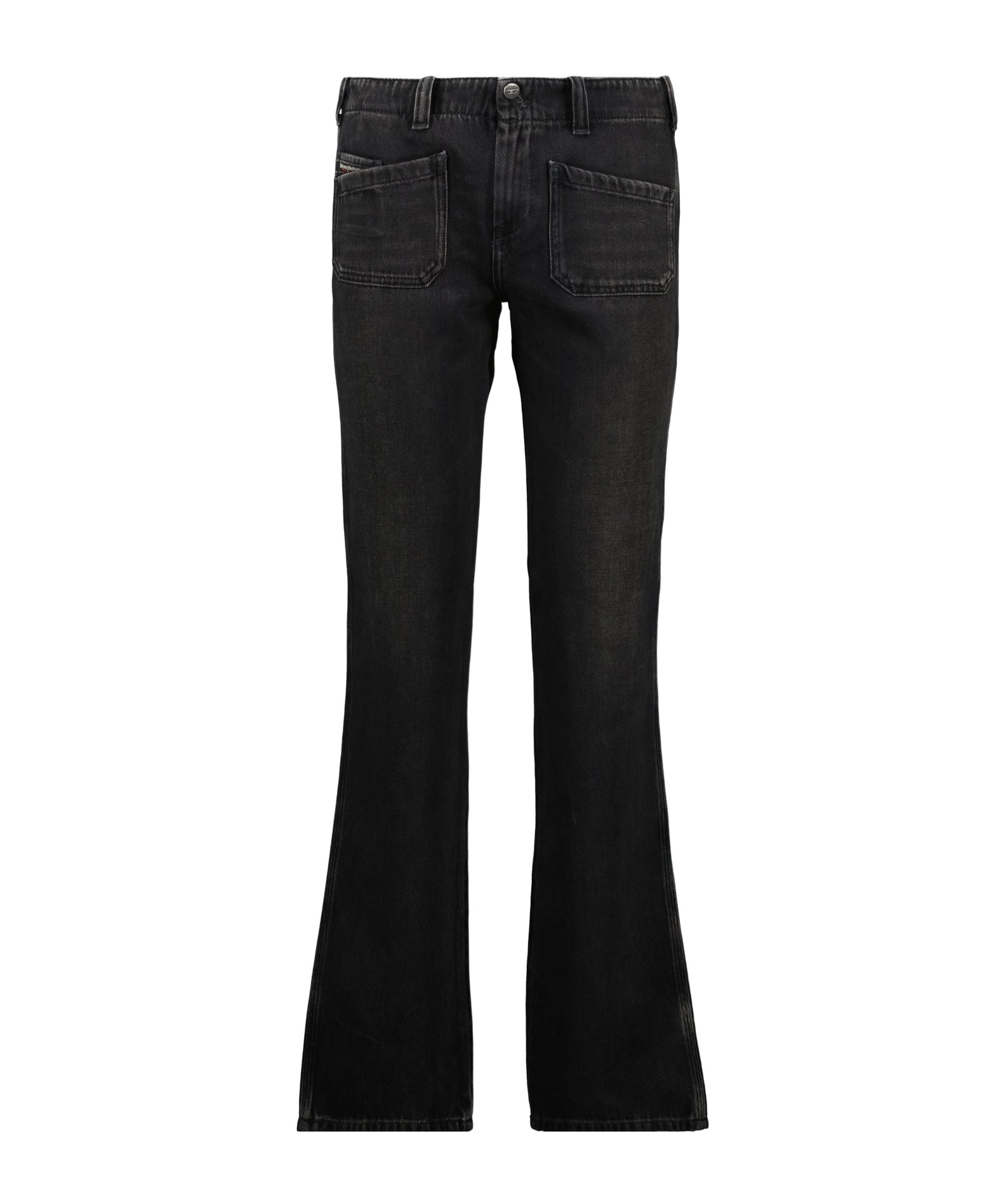 Diesel Belt Loop Jeans In Black