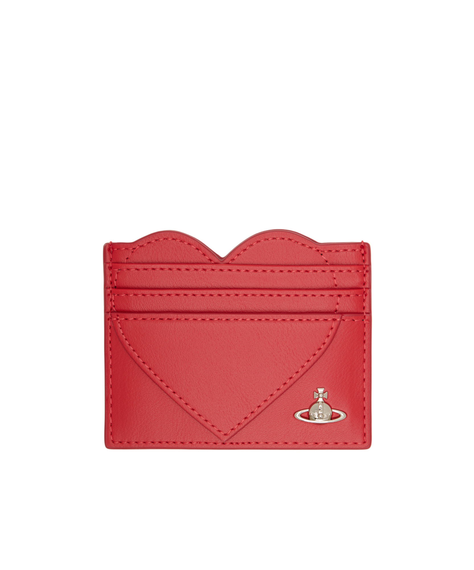 Vivienne Westwood Heart-shaped Card Holder In Red