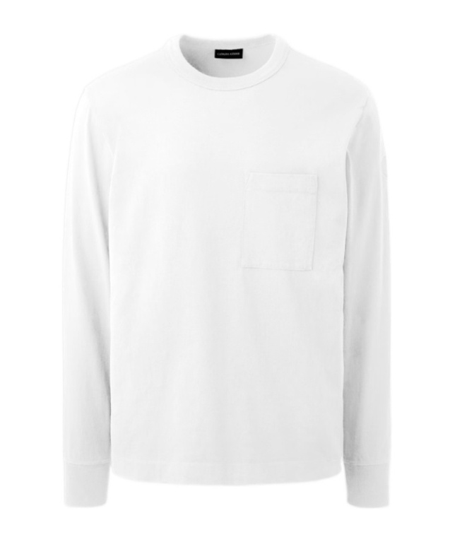 Canada Goose Gladstone Long Sleeve T-shirt In White