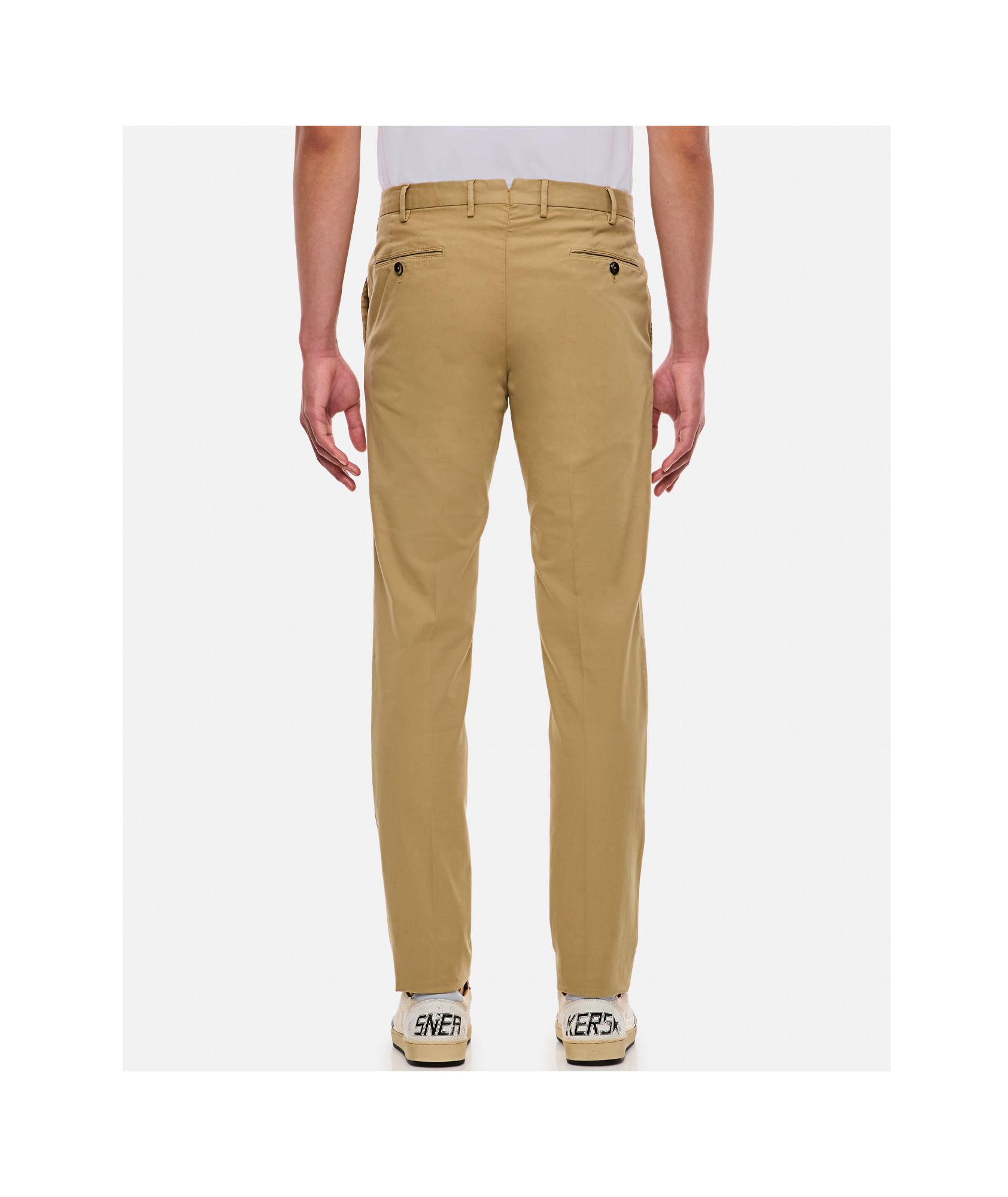 Pt01 Casual Pants With Belt Loops In Brown