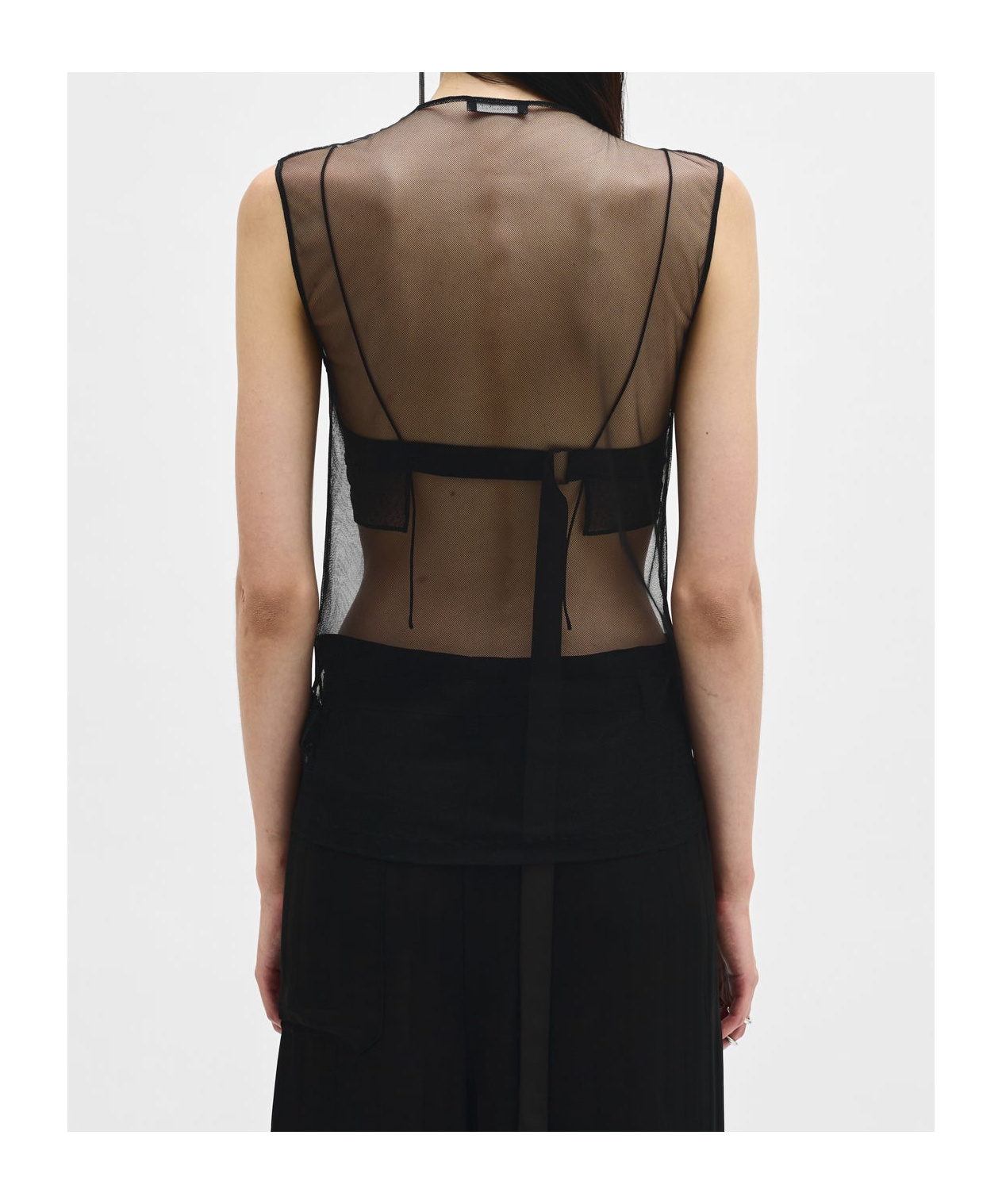Ann Demeulemeester Till The End Sleeveless Top In Black