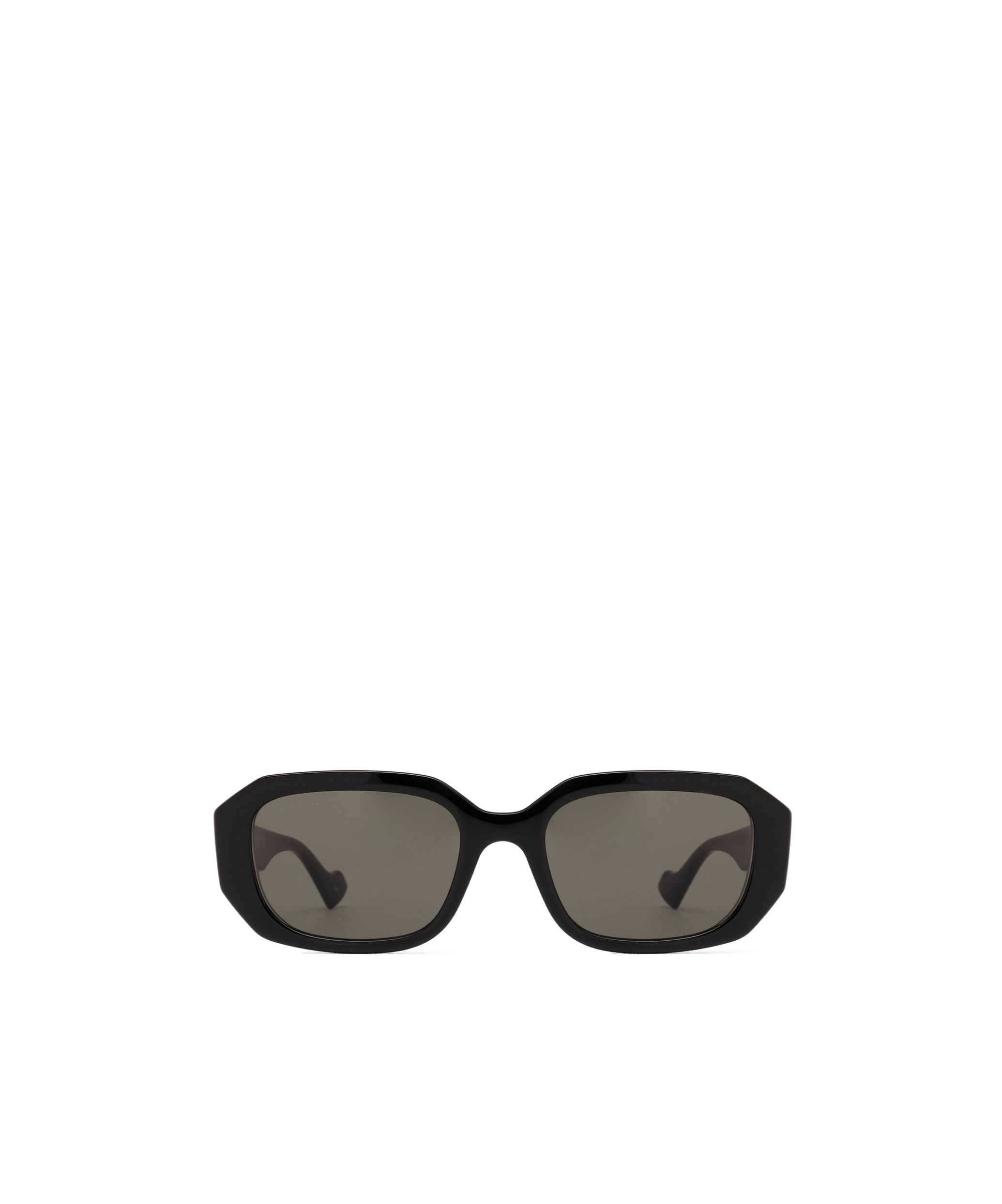 Gucci Double-g Geometric-frame Sunglasses In Gray