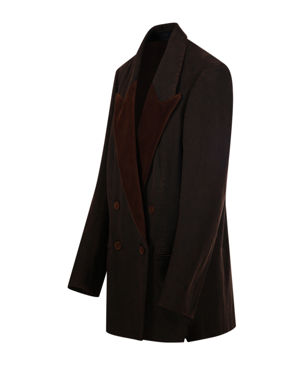 Dries Van Noten Women Blink Tux Den 2397 W.w. Jacket Brn In Black