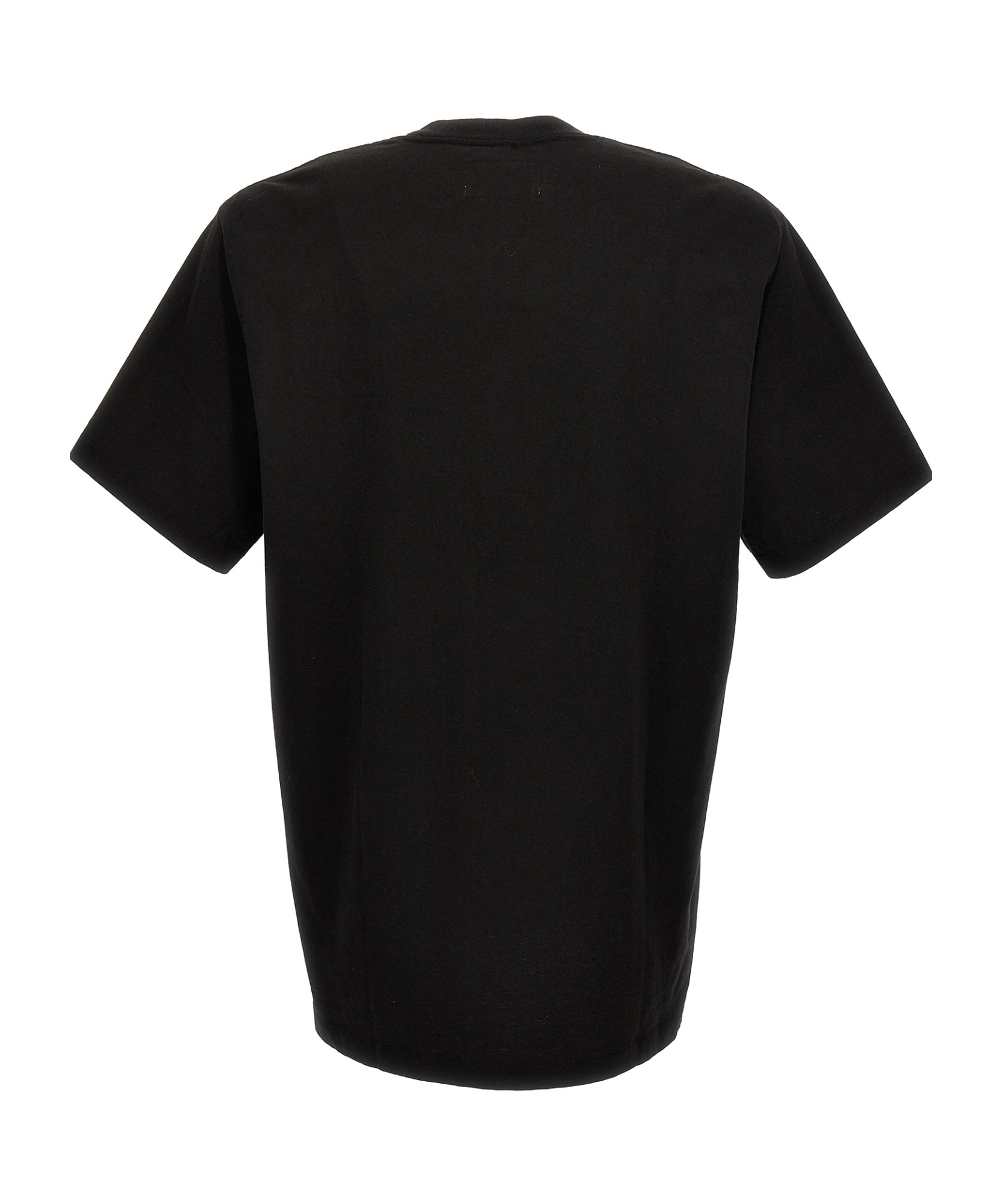 Doublet Logo-embroidery Cotton T-shirt In Black