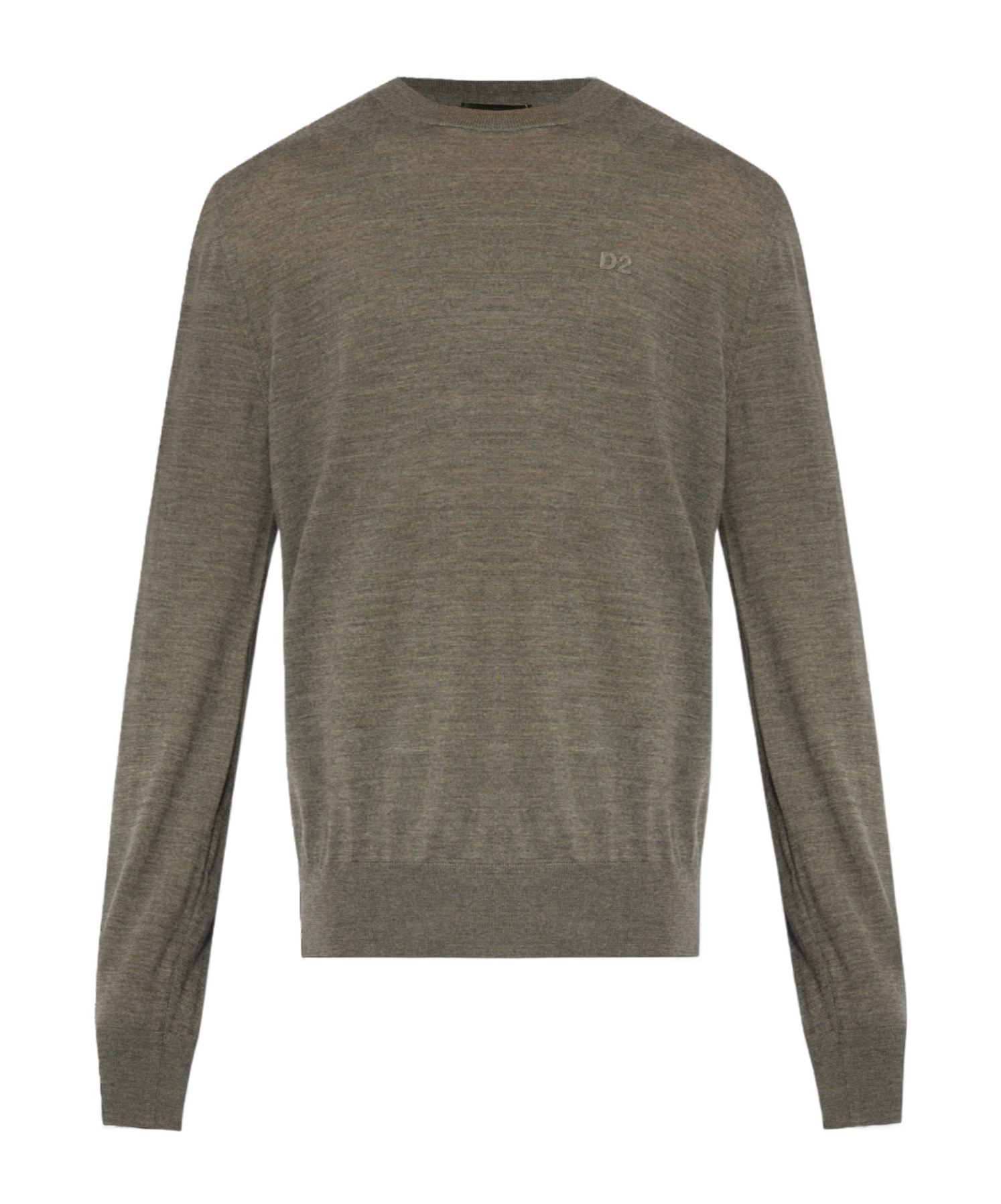 Dsquared2 Logo-embroidered Jumper In Gray