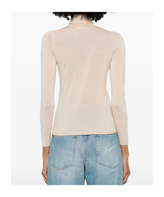 Max Mara Long-sleeved Sweater In Neutral