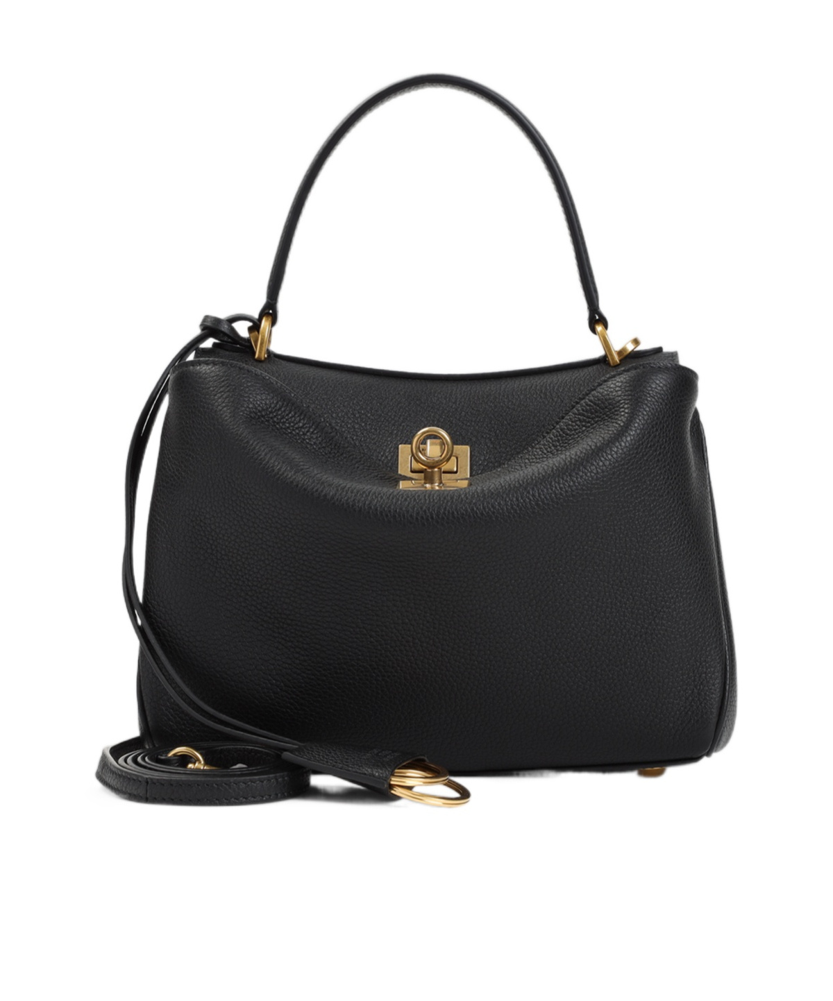 Balenciaga Rodeo Mini Leather Handbag In Black