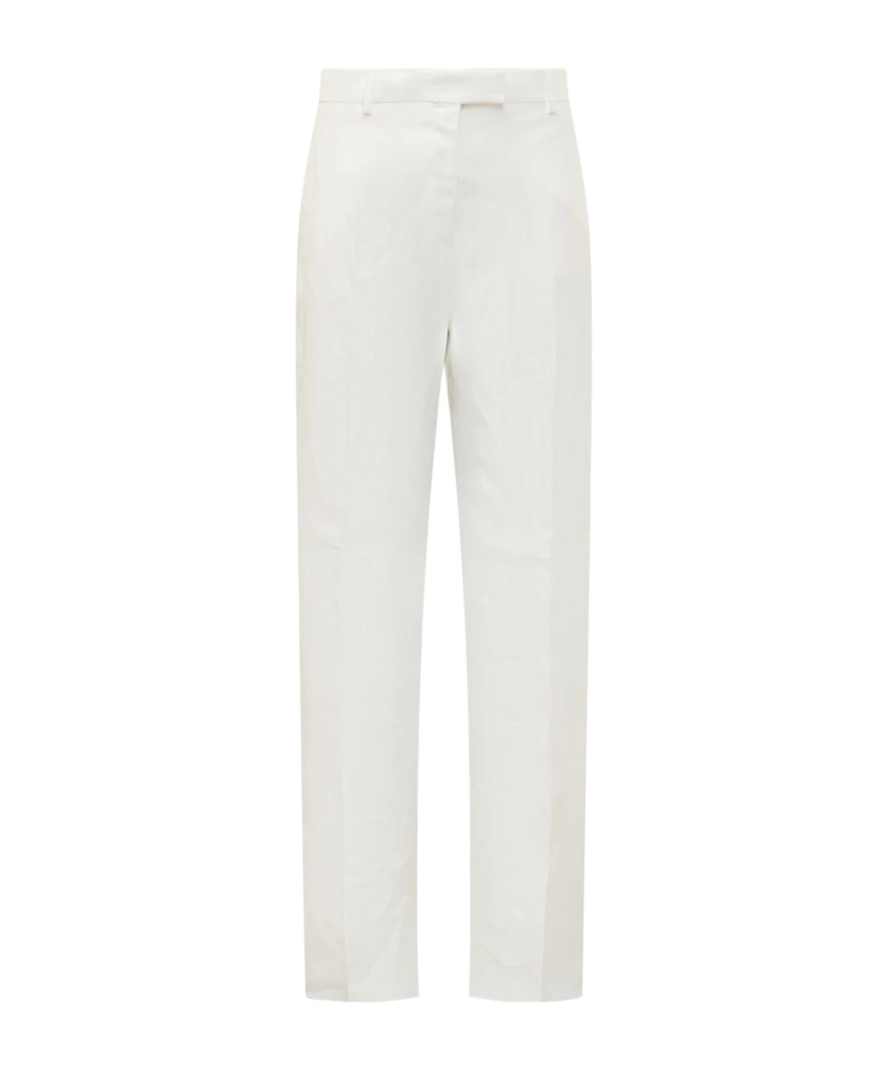 Shop Ferragamo Salvatore Straight Leg Pants In White